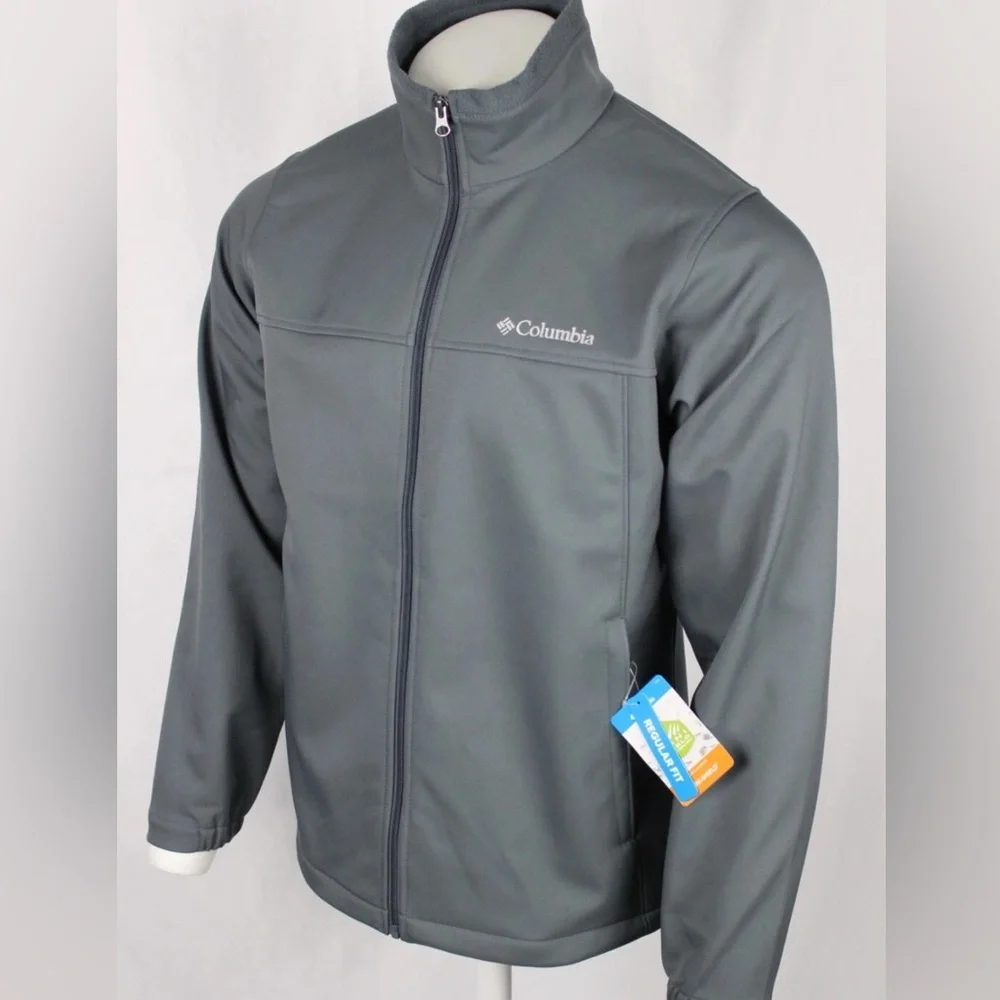 NEW Columbia Men's Softshell Jacket Full Zip Bowen Lake II XM2159 053 Gray S